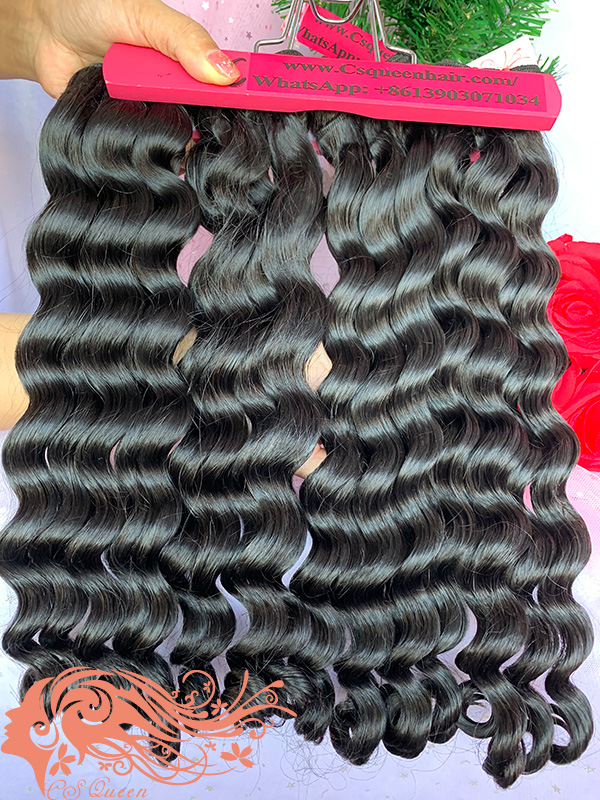 Csqueen Raw Rare Wave 4 Bundles 100% Human Hair Unprocessed Hair